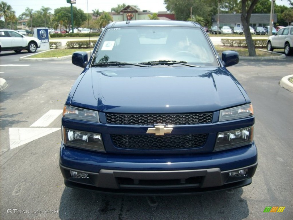 Deep Navy 2011 Chevrolet Colorado LT Extended Cab Exterior Photo #50611425