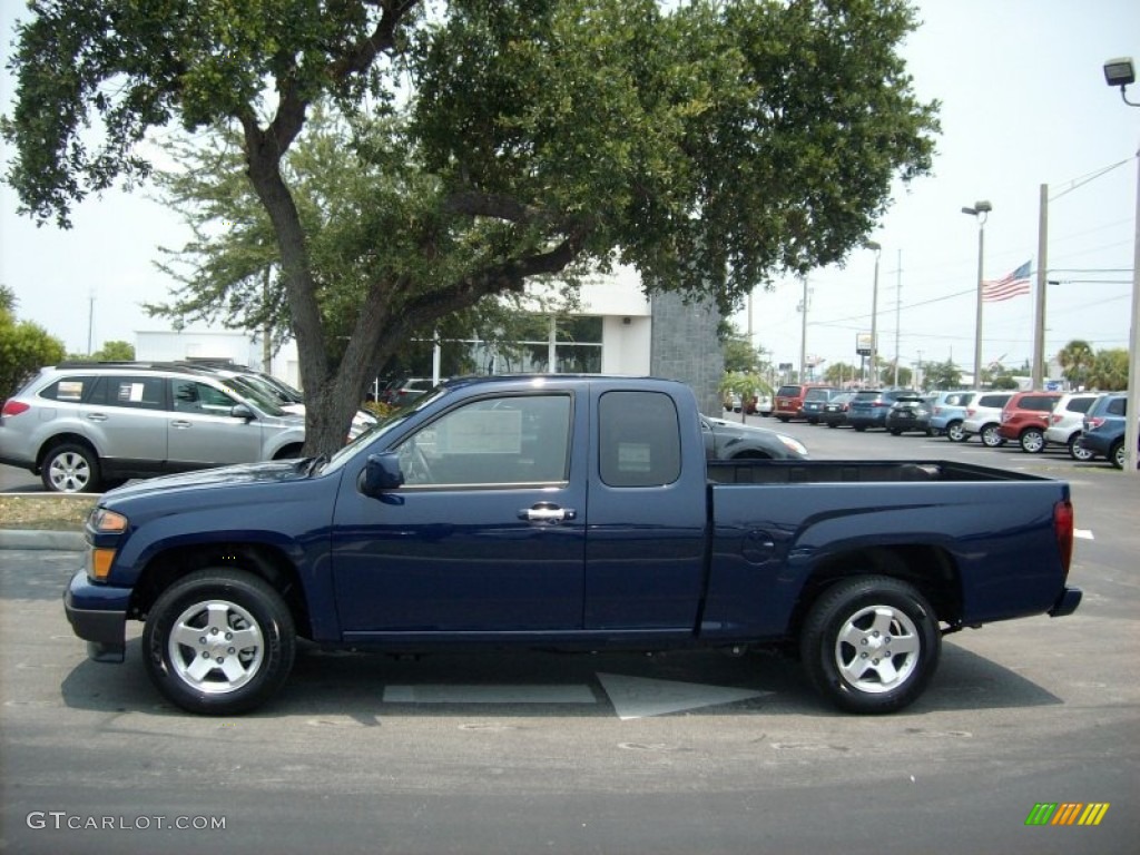 Deep Navy 2011 Chevrolet Colorado LT Extended Cab Exterior Photo #50611440