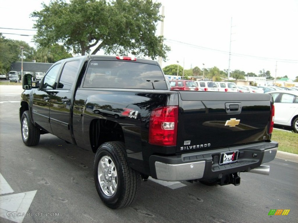 2011 Silverado 2500HD LT Crew Cab 4x4 - Black / Ebony photo #4