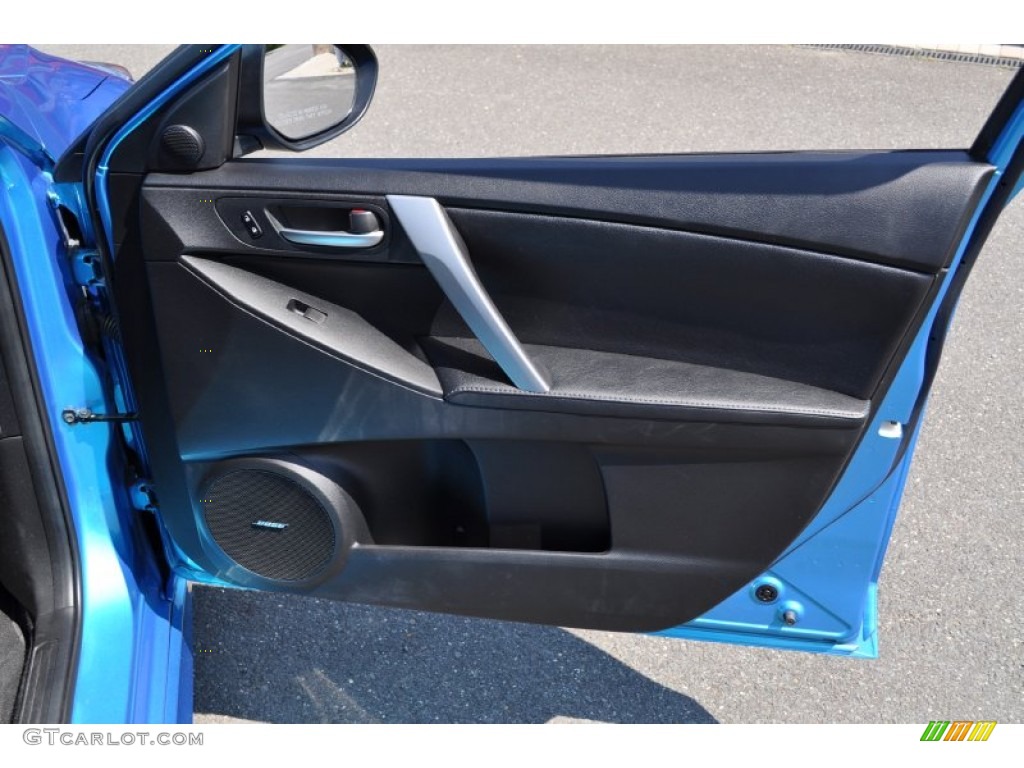 2010 Mazda MAZDA3 s Grand Touring 5 Door Black Door Panel Photo #50613336