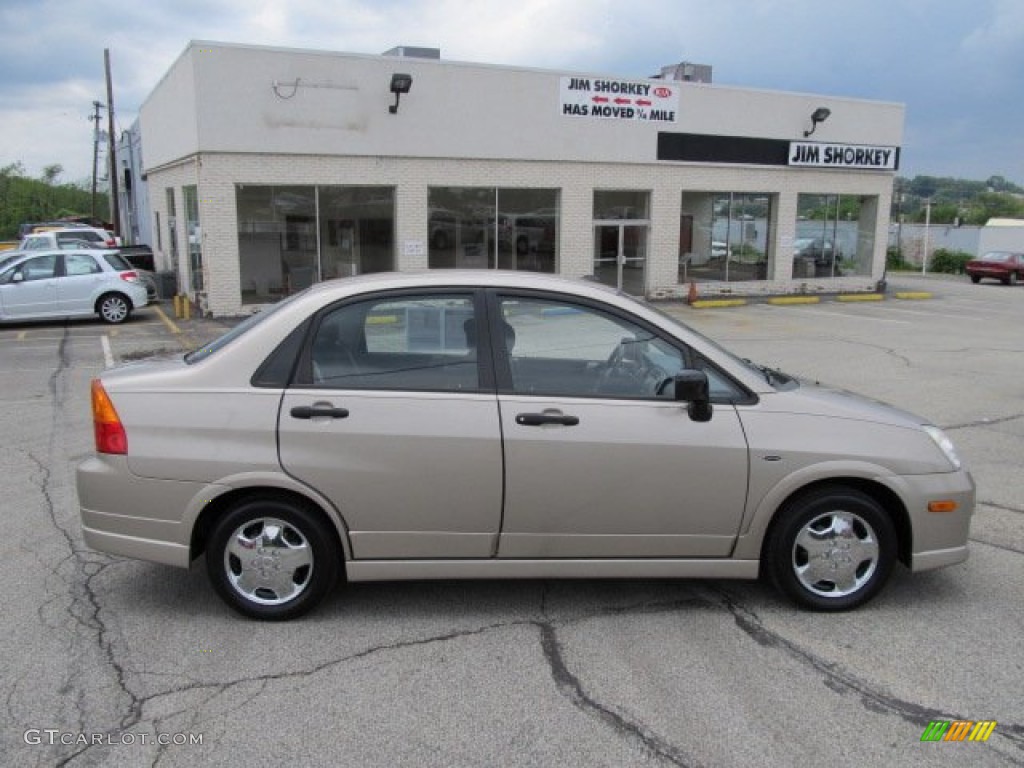 2006 Aerio Sedan - Cool Beige Metallic / Black photo #2
