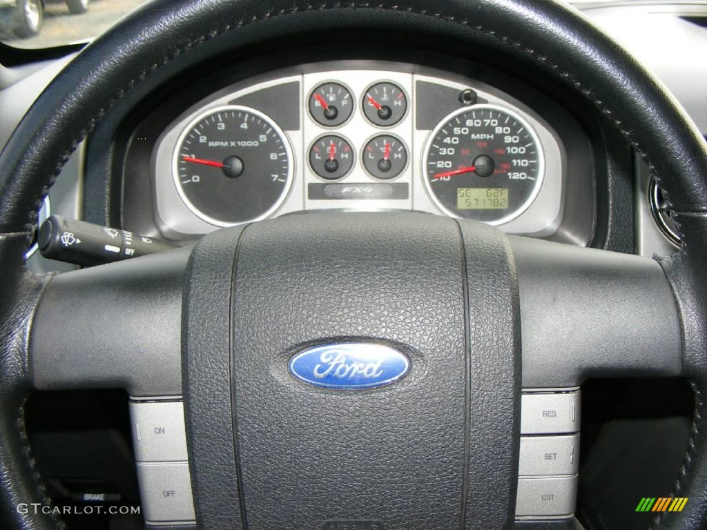 2006 F150 FX4 SuperCrew 4x4 - Oxford White / Black/Medium Flint photo #21