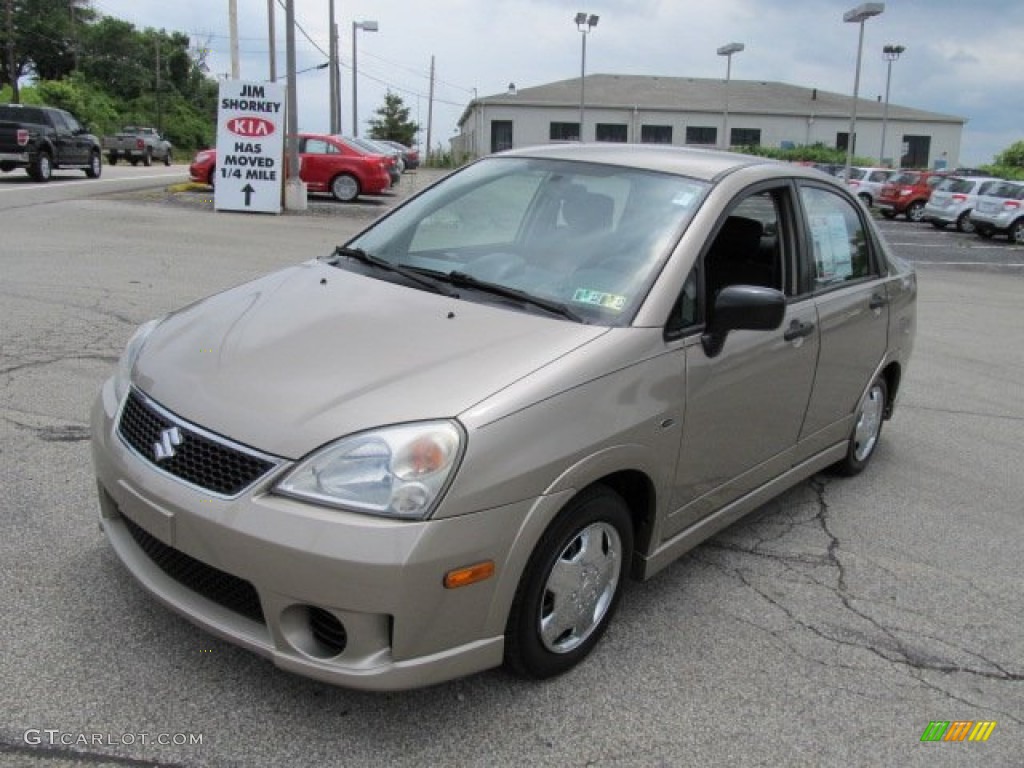 2006 Aerio Sedan - Cool Beige Metallic / Black photo #6