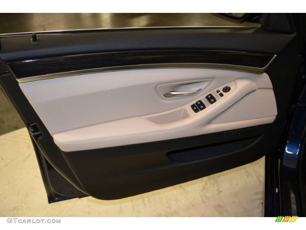 2011 5 Series 528i Sedan - Deep Sea Blue Metallic / Oyster/Black photo #14
