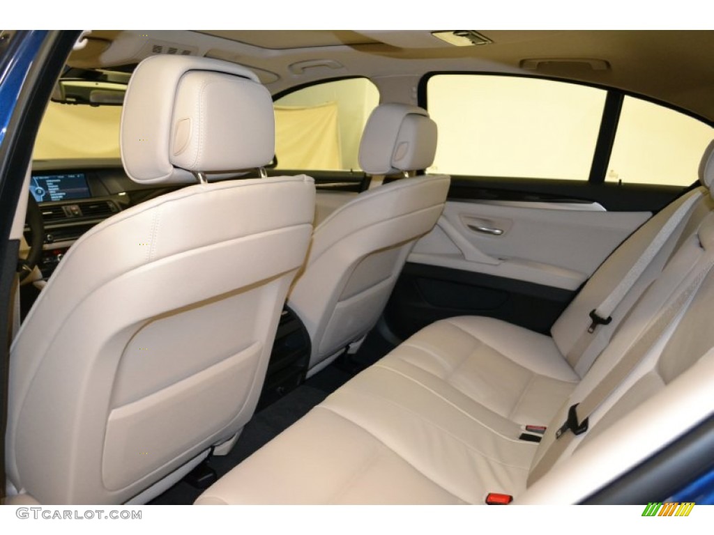 2011 5 Series 528i Sedan - Deep Sea Blue Metallic / Oyster/Black photo #15