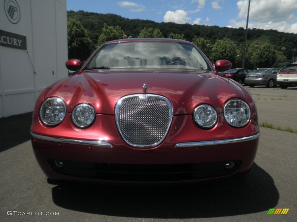 2006 S-Type 3.0 - Radiance Red Metallic / Champagne photo #2