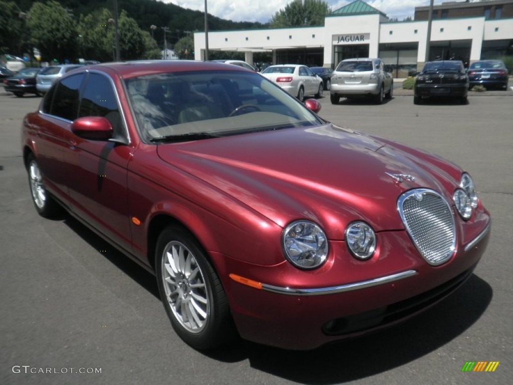2006 S-Type 3.0 - Radiance Red Metallic / Champagne photo #3