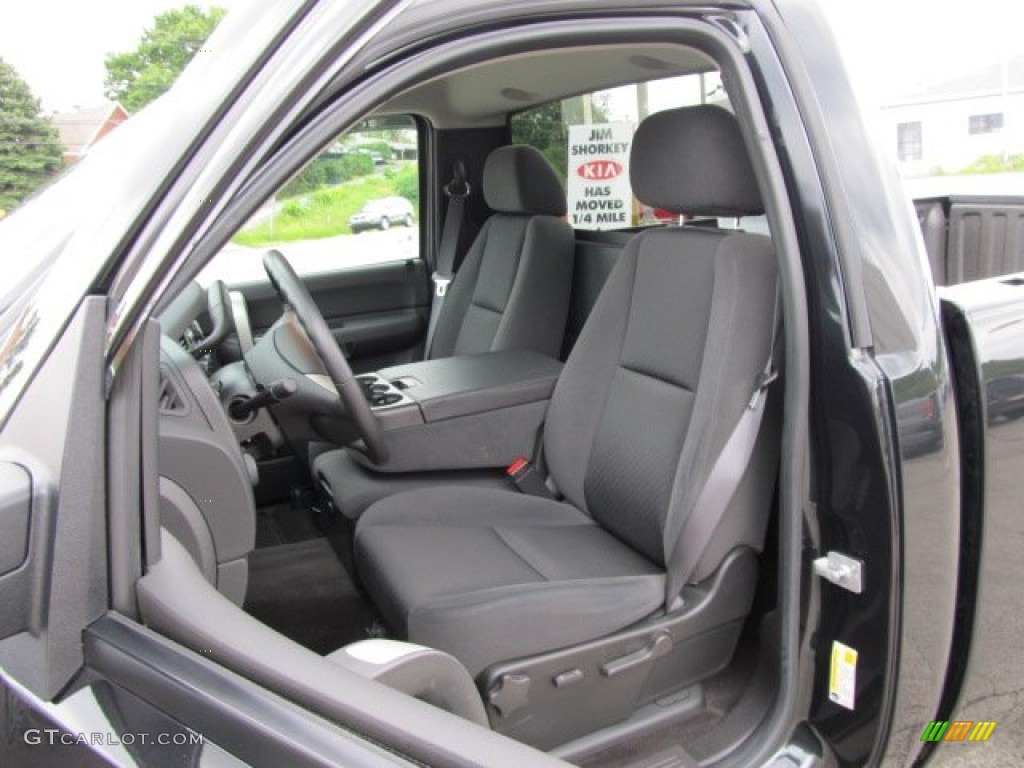 Ebony Interior 2009 GMC Sierra 1500 SLE Regular Cab 4x4 Photo #50614962