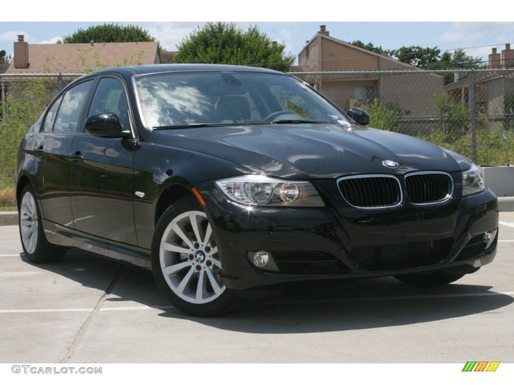 2011 3 Series 328i Sedan - Jet Black / Black Dakota Leather photo #1