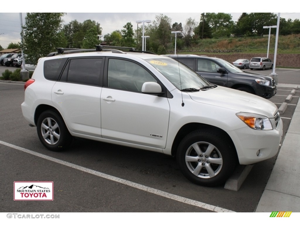 2007 RAV4 Limited 4WD - Super White / Ash Gray photo #1