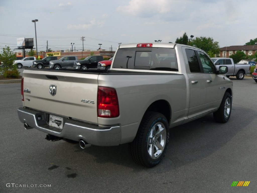 2010 Ram 1500 Big Horn Quad Cab 4x4 - Bright Silver Metallic / Dark Slate/Medium Graystone photo #4