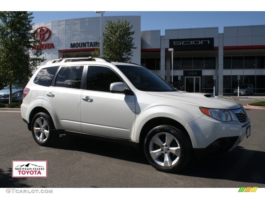 2010 Forester 2.5 XT Limited - Satin White Pearl / Platinum photo #1