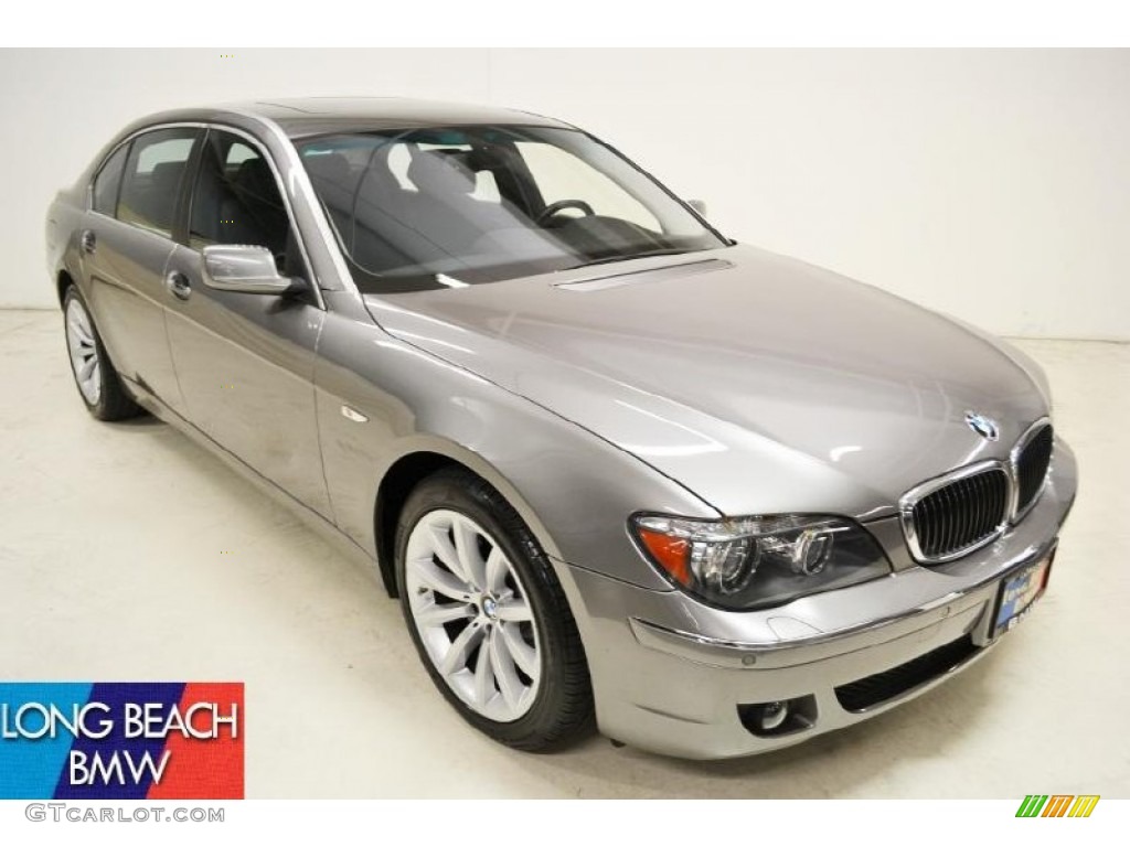 2008 7 Series 750Li Sedan - Sterling Grey Metallic / Black photo #1