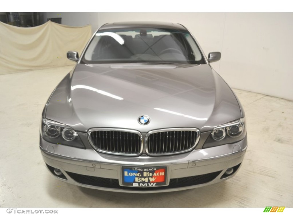 2008 7 Series 750Li Sedan - Sterling Grey Metallic / Black photo #5