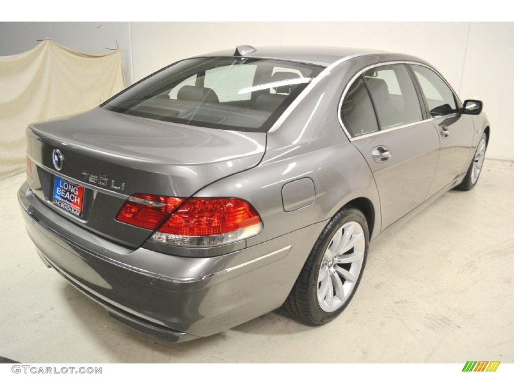 2008 7 Series 750Li Sedan - Sterling Grey Metallic / Black photo #6