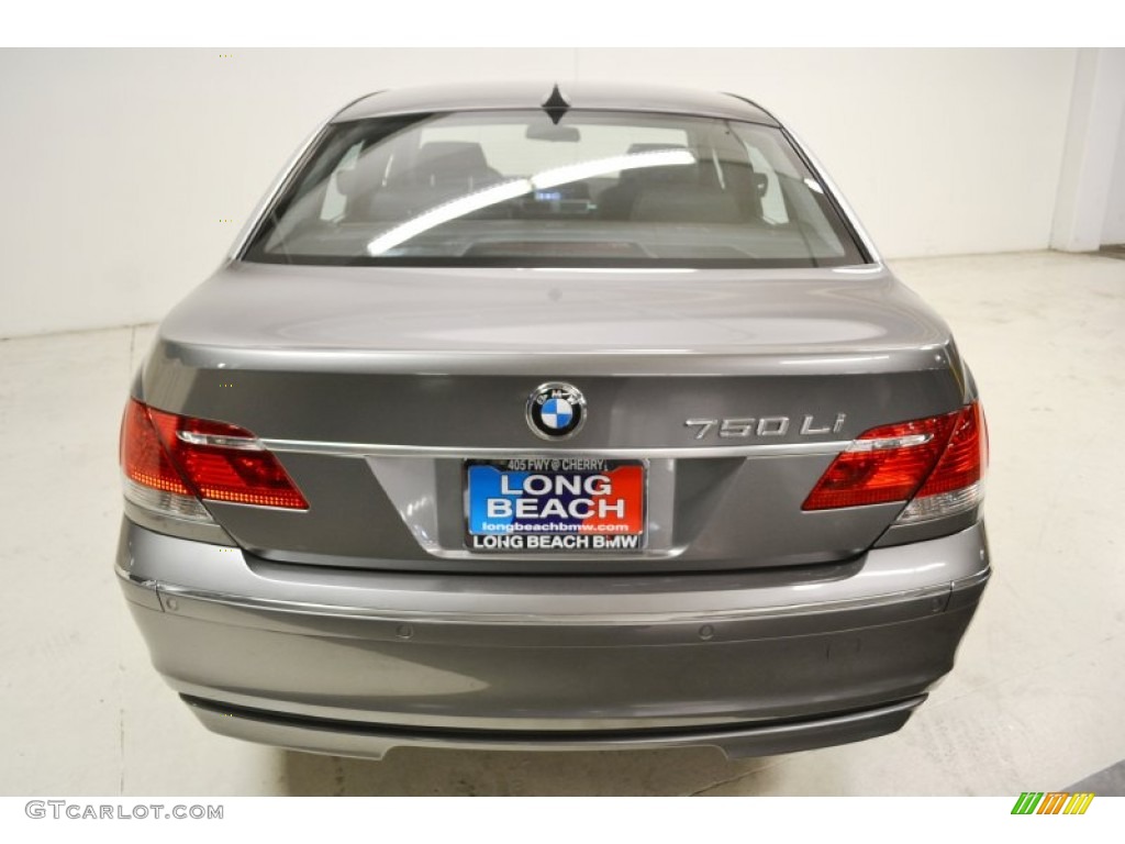 2008 7 Series 750Li Sedan - Sterling Grey Metallic / Black photo #7