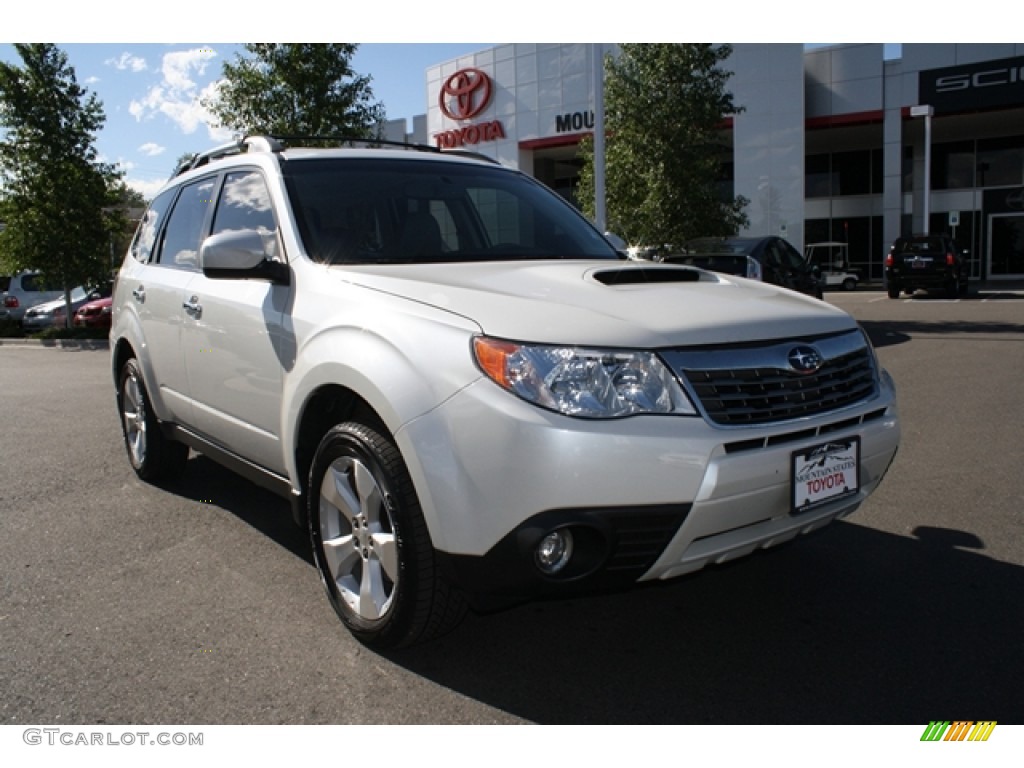 2010 Forester 2.5 XT Limited - Satin White Pearl / Platinum photo #28