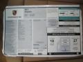 2011 Porsche Panamera V6 Window Sticker