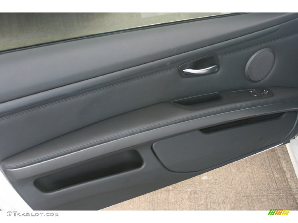 2011 BMW M3 Coupe Black Novillo Leather Door Panel Photo #50618841
