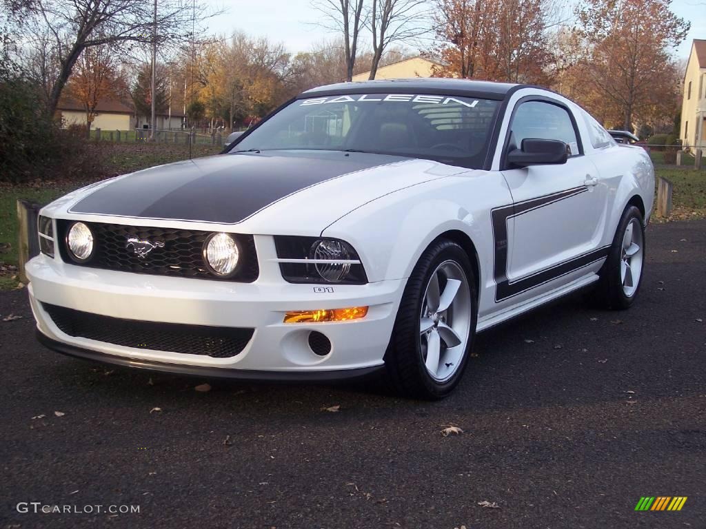 2007 Mustang Saleen H281 Heritage Edition Supercharged Coupe - Performance White / Black/Dove Accent photo #1