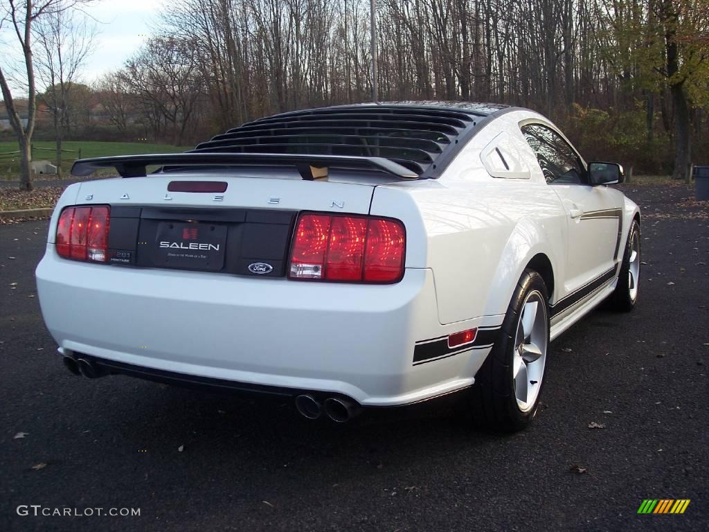 2007 Mustang Saleen H281 Heritage Edition Supercharged Coupe - Performance White / Black/Dove Accent photo #6