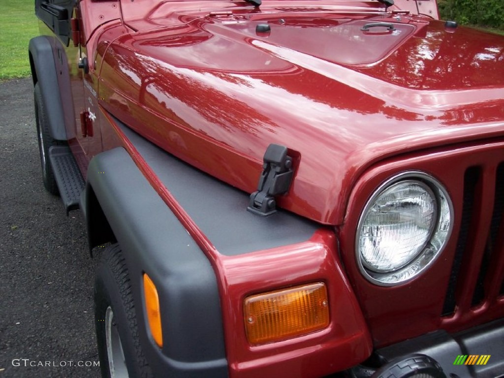 1998 Wrangler Sport 4x4 - Chili Pepper Red Pearl / Khaki photo #19
