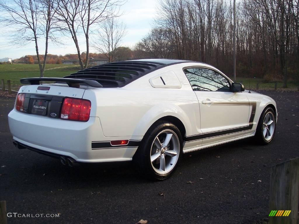 2007 Mustang Saleen H281 Heritage Edition Supercharged Coupe - Performance White / Black/Dove Accent photo #7