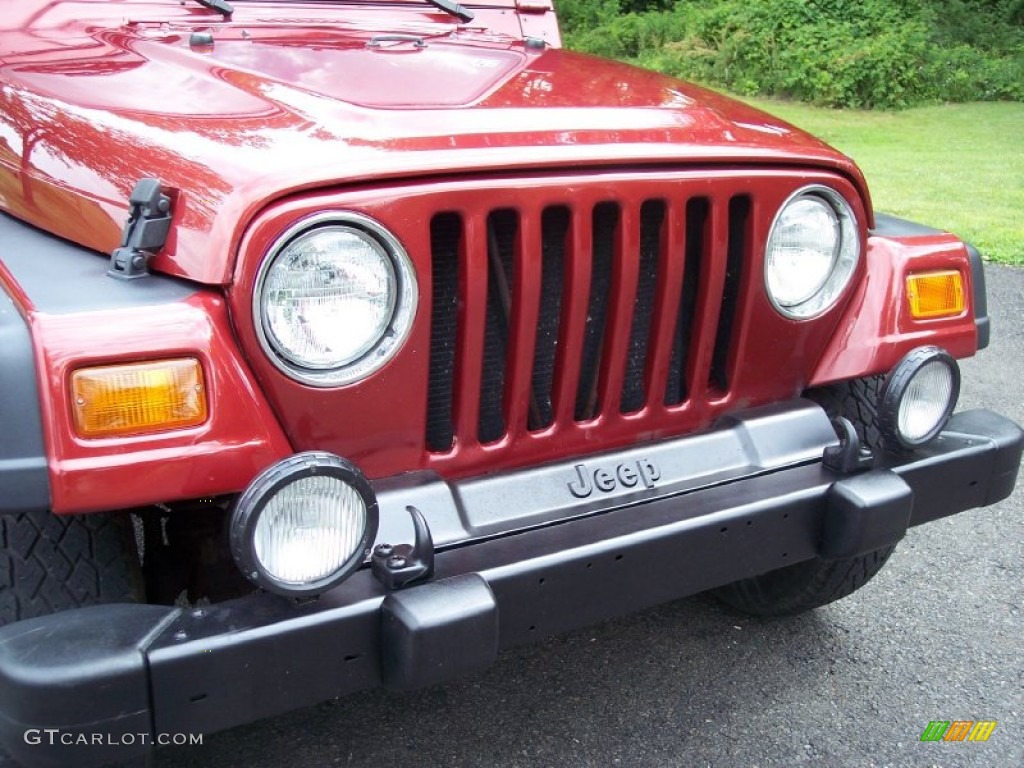 1998 Wrangler Sport 4x4 - Chili Pepper Red Pearl / Khaki photo #20