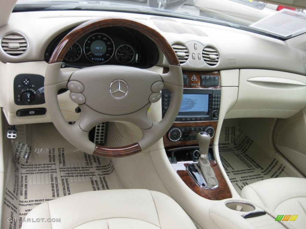 2009 Mercedes-Benz CLK 350 Coupe Stone Dashboard Photo #50620629