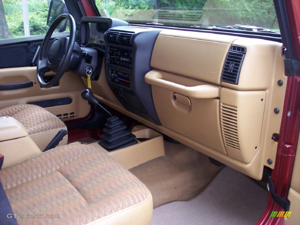 1998 Wrangler Sport 4x4 - Chili Pepper Red Pearl / Khaki photo #37