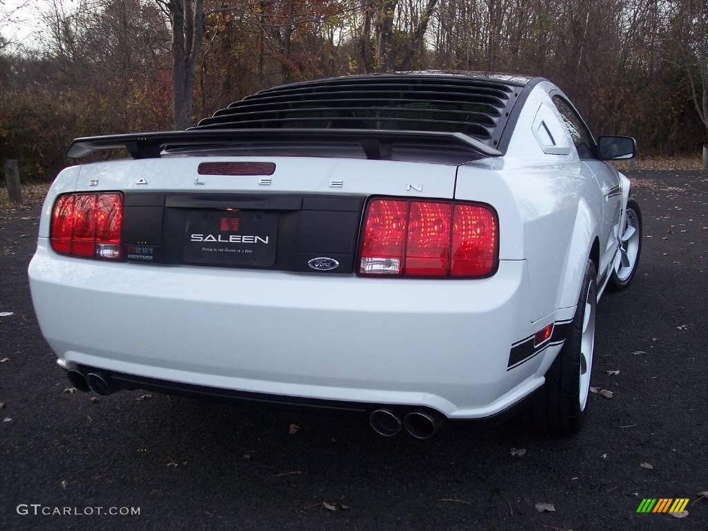 2007 Mustang Saleen H281 Heritage Edition Supercharged Coupe - Performance White / Black/Dove Accent photo #14