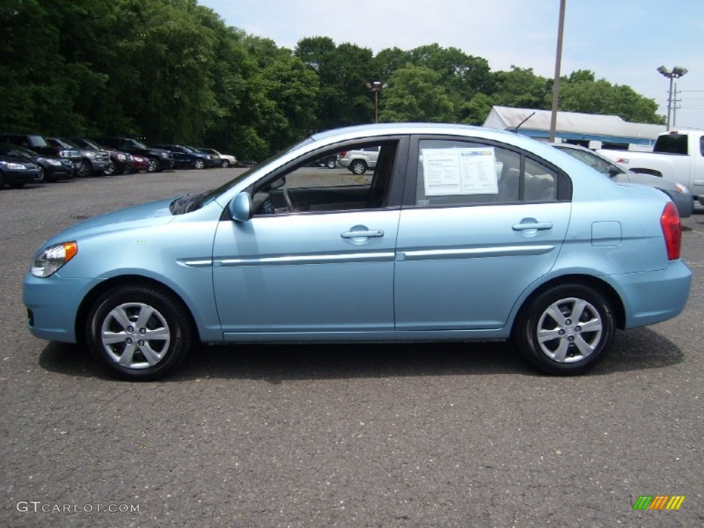 2009 Ice Blue Hyundai Accent GLS 4 Door 50600818 Photo 9 GTCarLot Car Color Galleries