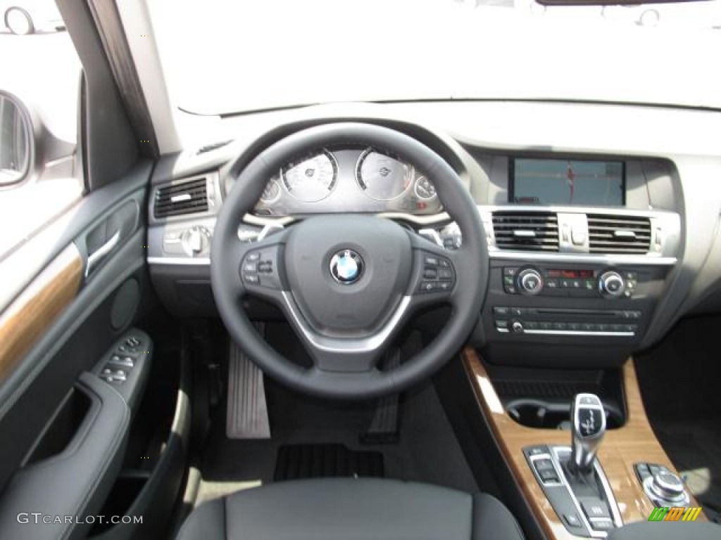 2011 BMW X3 xDrive 35i Black Dashboard Photo #50621835