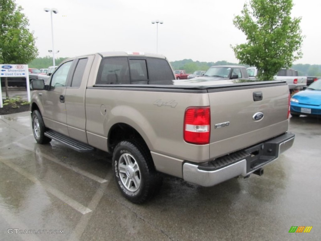 2006 F150 XLT SuperCab 4x4 - Arizona Beige Metallic / Tan photo #7