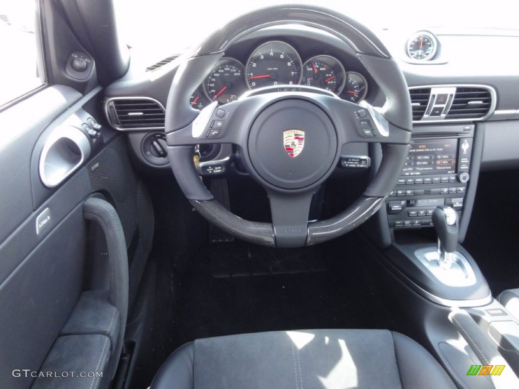 2012 Porsche 911 Carrera GTS Coupe Black Leather w/Alcantara Steering Wheel Photo #50622582
