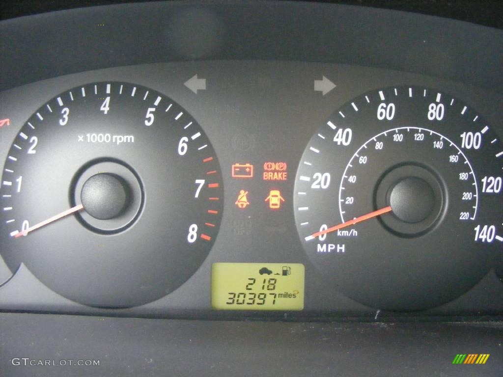 2006 Elantra GT Hatchback - Ebony Black / Gray photo #8