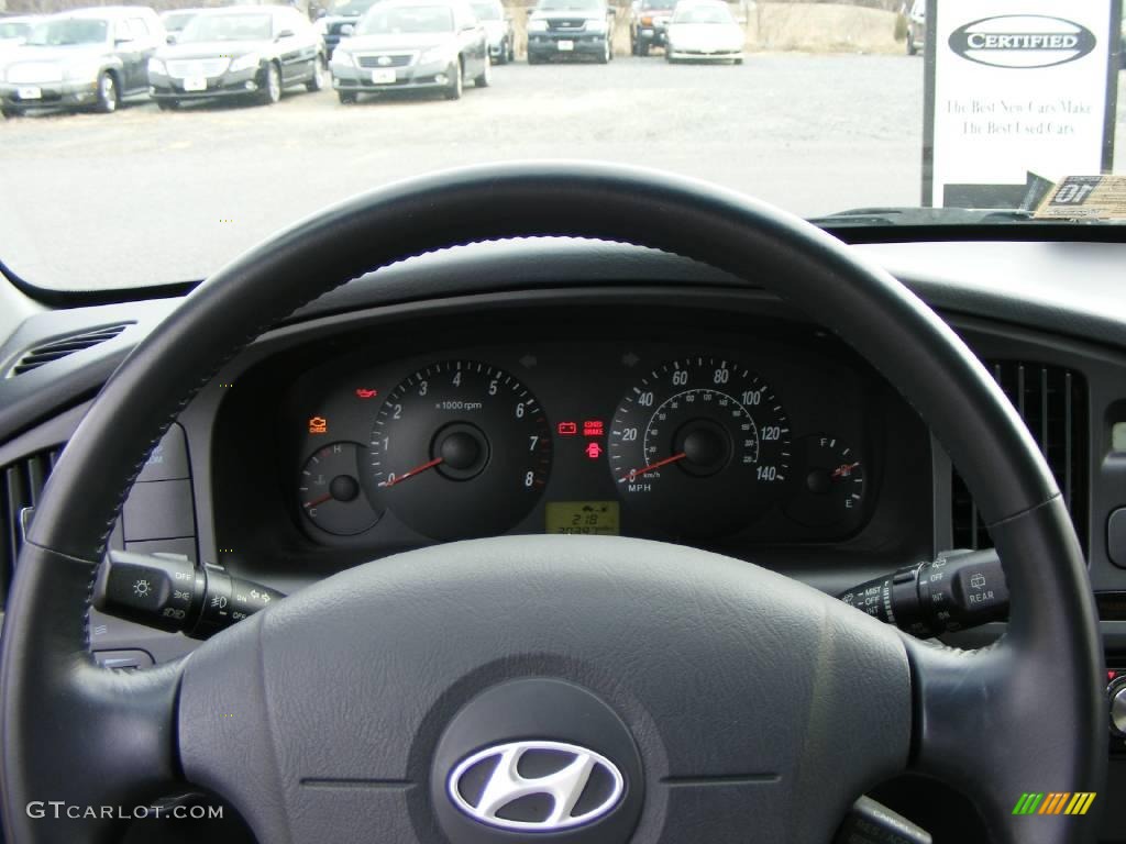 2006 Elantra GT Hatchback - Ebony Black / Gray photo #10