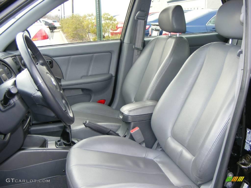 2006 Elantra GT Hatchback - Ebony Black / Gray photo #11