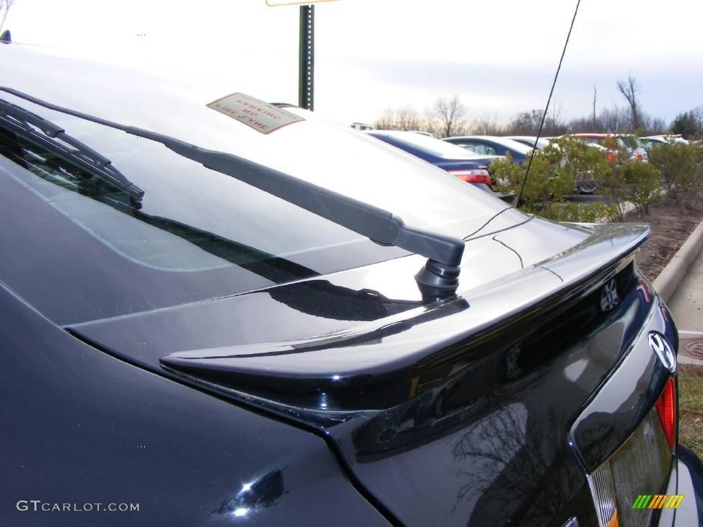 2006 Elantra GT Hatchback - Ebony Black / Gray photo #17