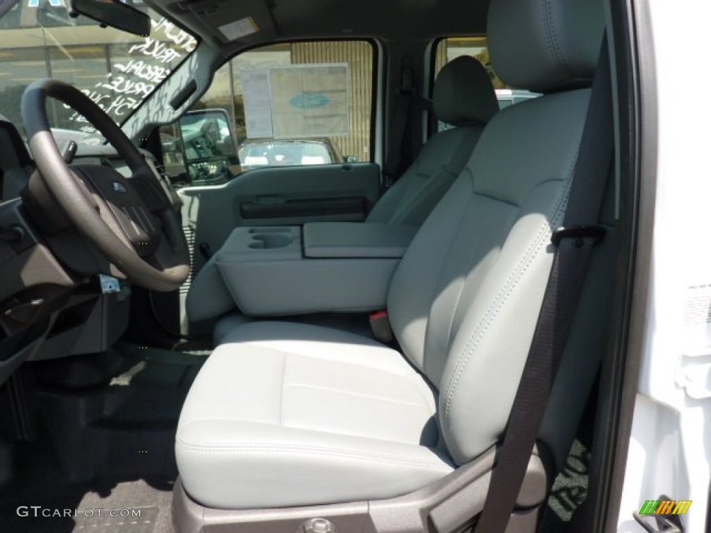 Steel Grey Interior 2011 Ford F550 Super Duty XL Crew Cab 4x4 Chassis Photo #50626155