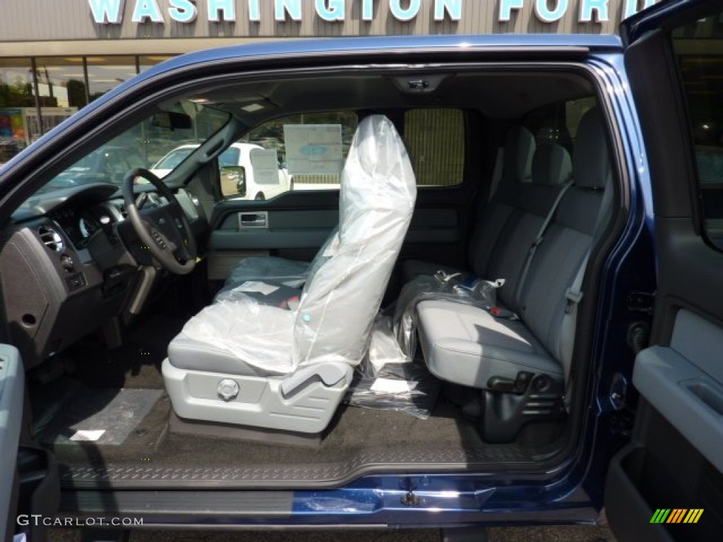 2011 F150 XLT SuperCab - Dark Blue Pearl Metallic / Steel Gray photo #15
