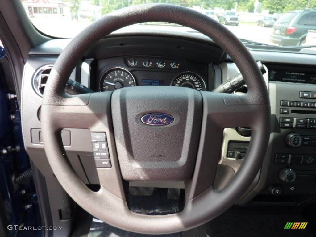 2011 F150 XLT SuperCab - Dark Blue Pearl Metallic / Steel Gray photo #17