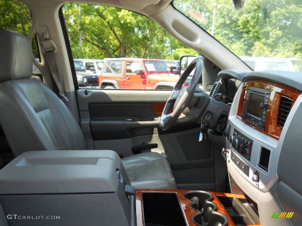 Medium Slate Gray Interior 2007 Dodge Ram 2500 Laramie Quad Cab 4x4 Photo #50626572