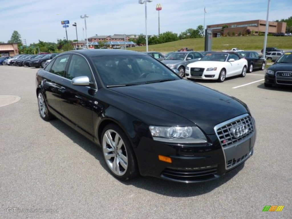 Brilliant Black 2008 Audi S6 5.2 quattro Sedan Exterior Photo #50629215