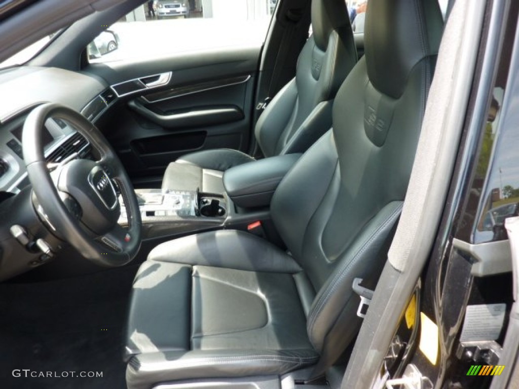 Black Interior 2008 Audi S6 5.2 quattro Sedan Photo #50629263