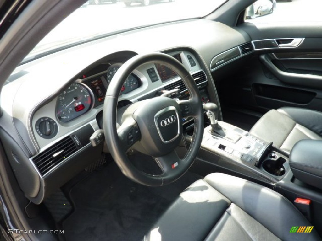 Black Interior 2008 Audi S6 5.2 quattro Sedan Photo #50629335