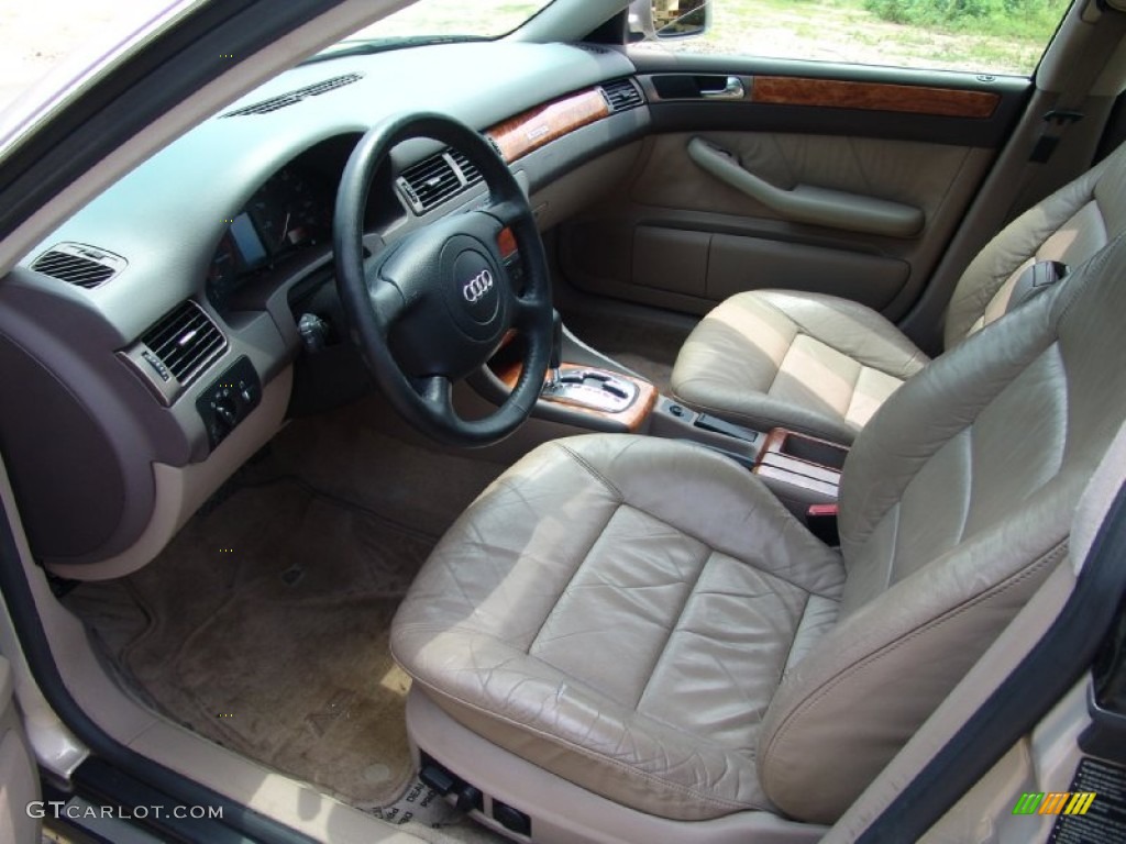 Melange Beige Interior 1999 Audi A6 2.8 quattro Sedan Photo #50630196