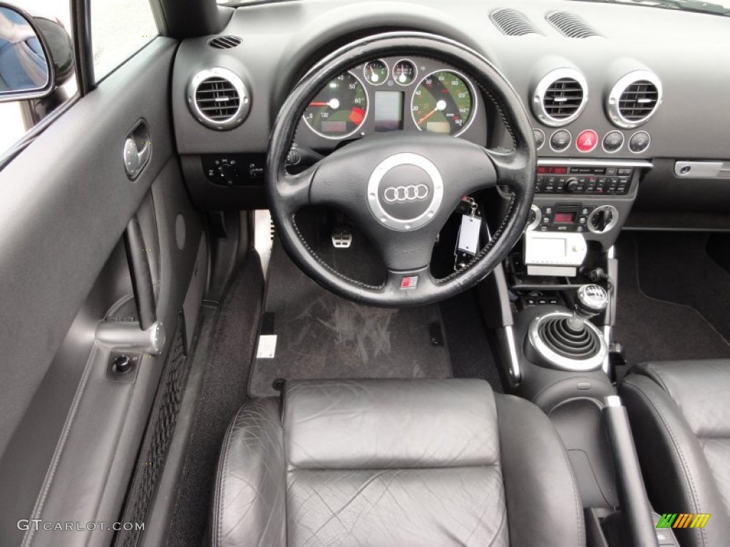 2001 Audi TT 1.8T quattro Roadster Ebony Black Dashboard Photo #50630717