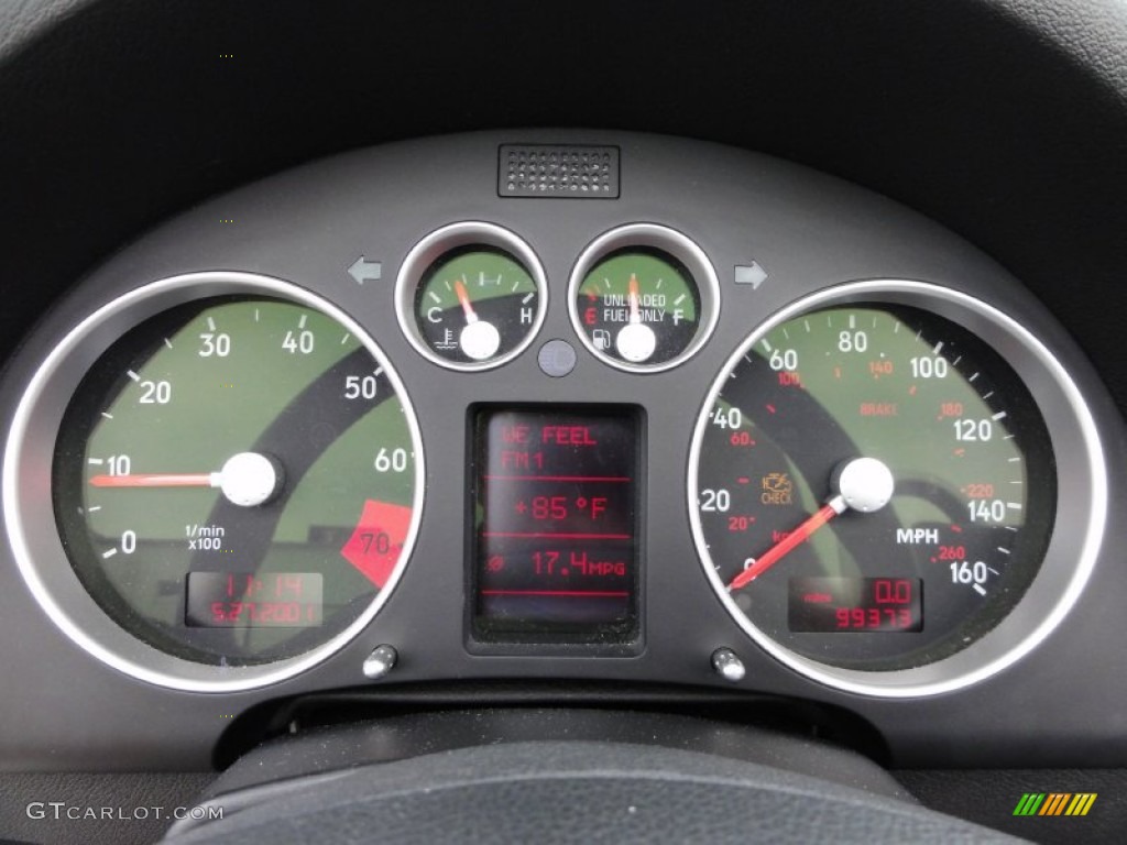 2001 Audi TT 1.8T quattro Roadster Gauges Photo #50630830