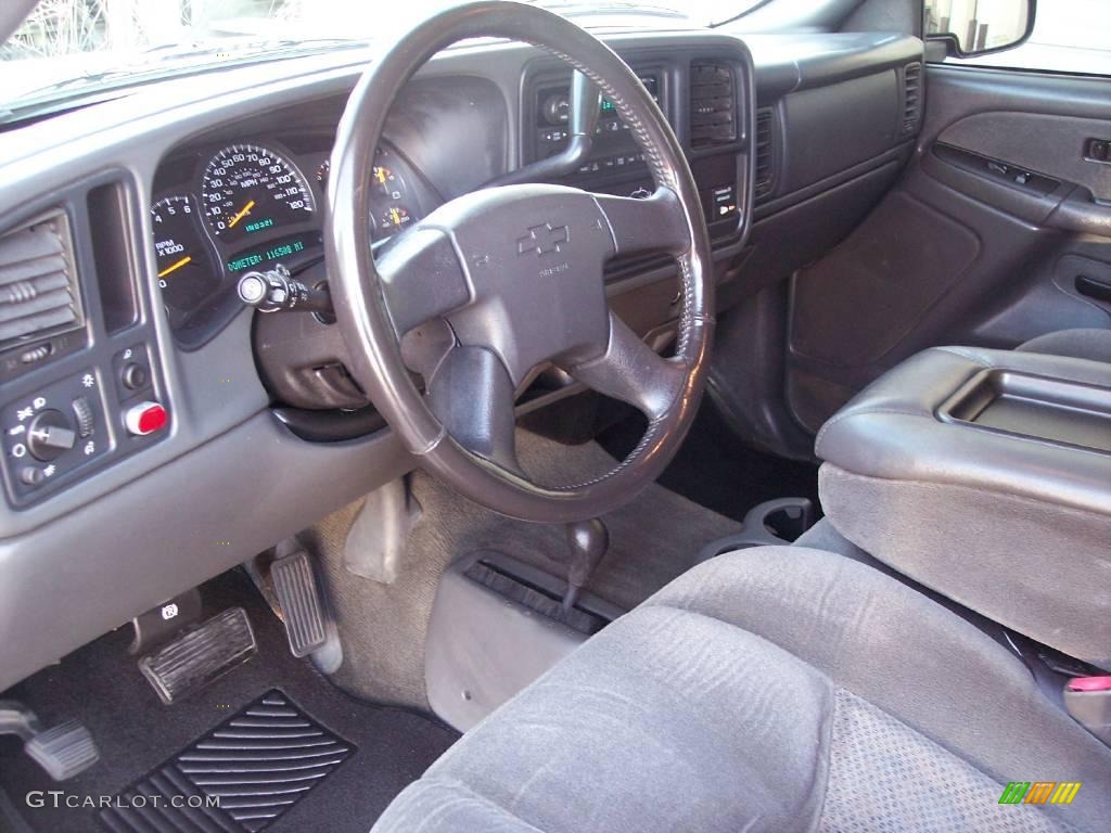 2003 Silverado 1500 LS Extended Cab 4x4 - Light Pewter Metallic / Dark Charcoal photo #27